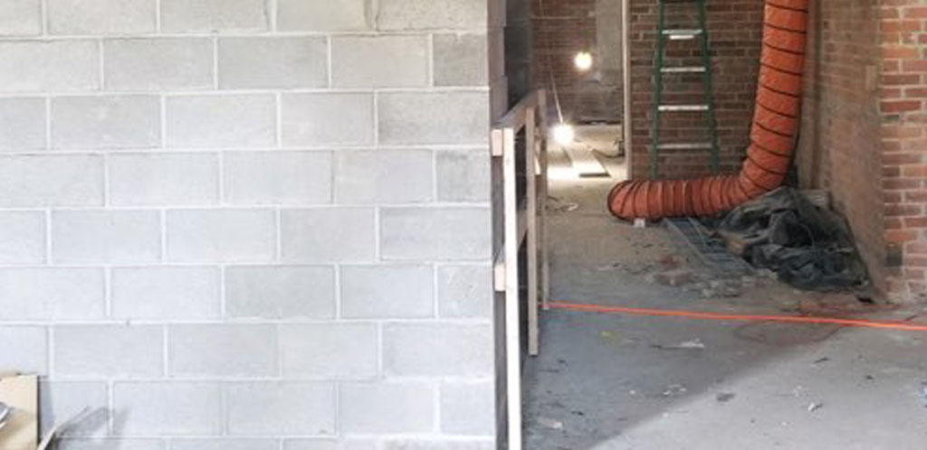 New elevator shaft.